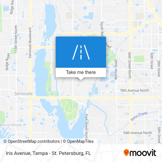 Iris Avenue map
