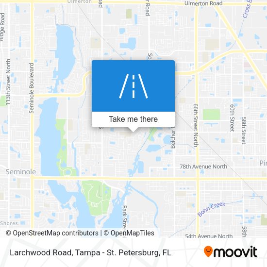 Mapa de Larchwood Road
