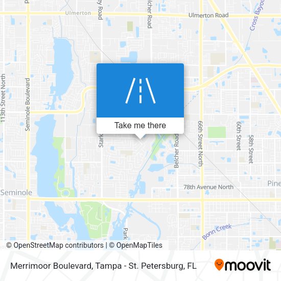 Merrimoor Boulevard map