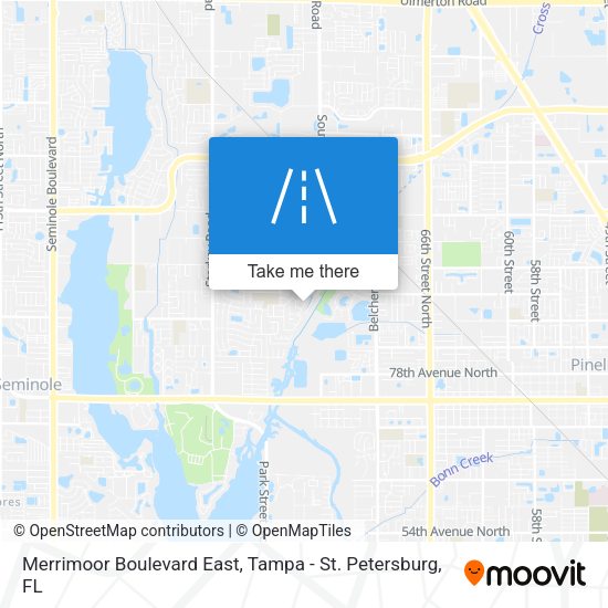 Merrimoor Boulevard East map