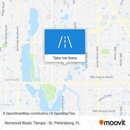 Norwood Road map