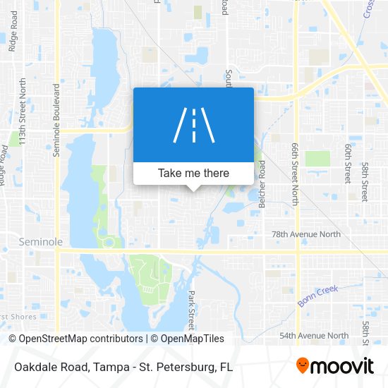 Oakdale Road map