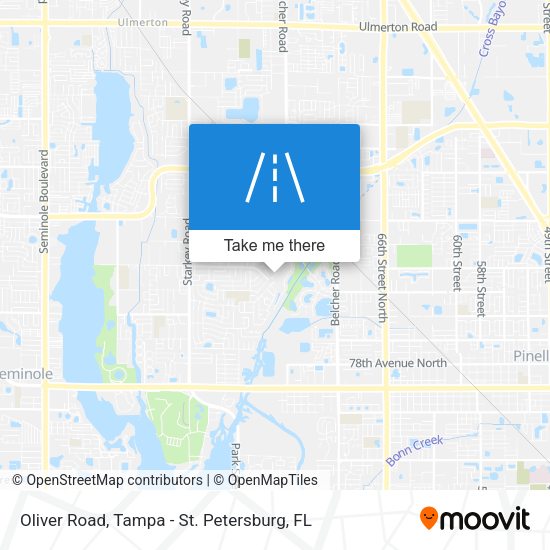 Mapa de Oliver Road