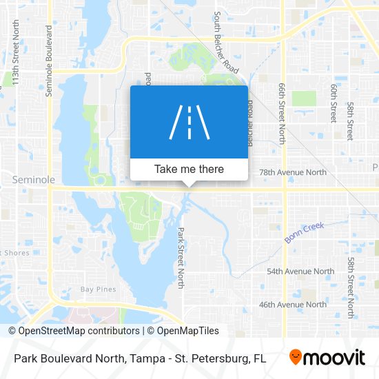 Park Boulevard North map