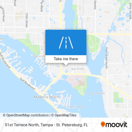 51st Terrace North map