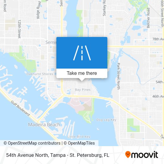 54th Avenue North map