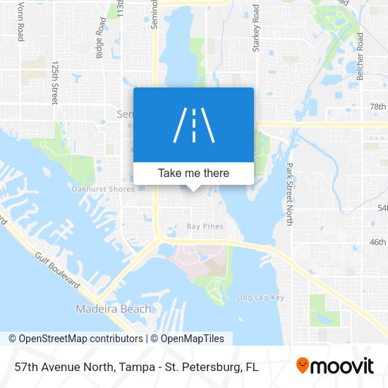 57th Avenue North map