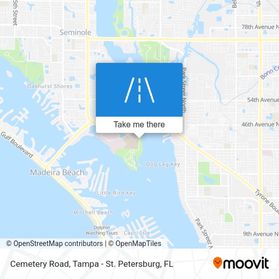Mapa de Cemetery Road