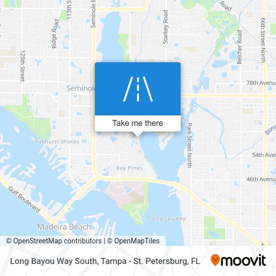 Long Bayou Way South map