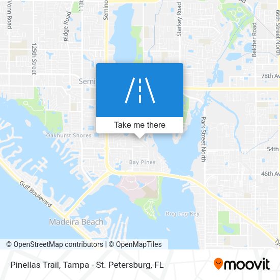 Mapa de Pinellas Trail