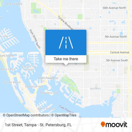 1st Street map