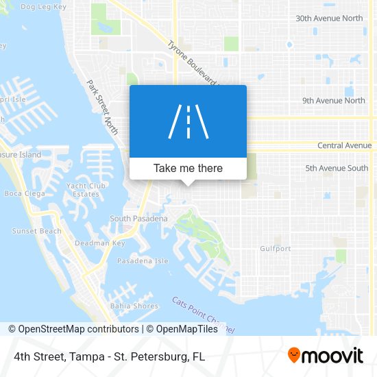 Mapa de 4th Street