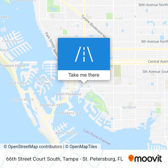 66th Street Court South map