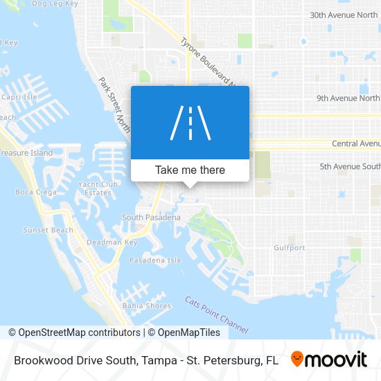 Mapa de Brookwood Drive South