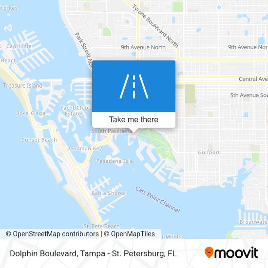 Mapa de Dolphin Boulevard