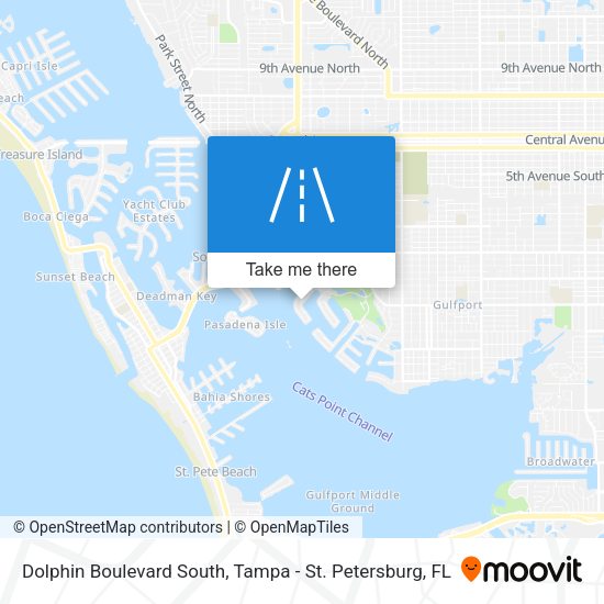 Mapa de Dolphin Boulevard South