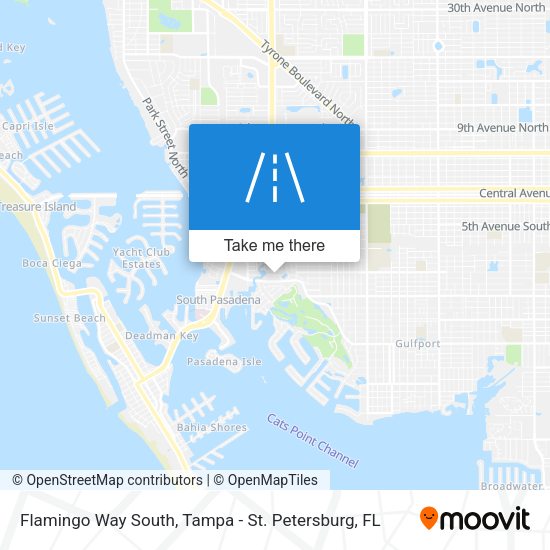Flamingo Way South map