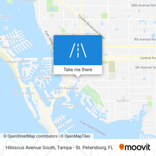 Hibiscus Avenue South map