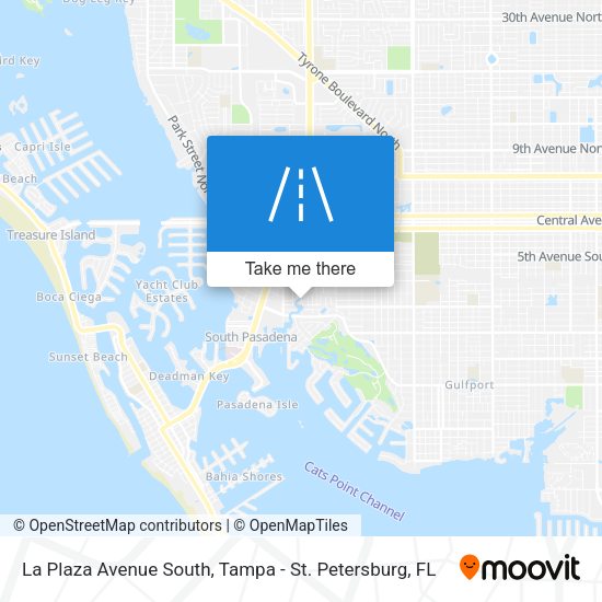 La Plaza Avenue South map
