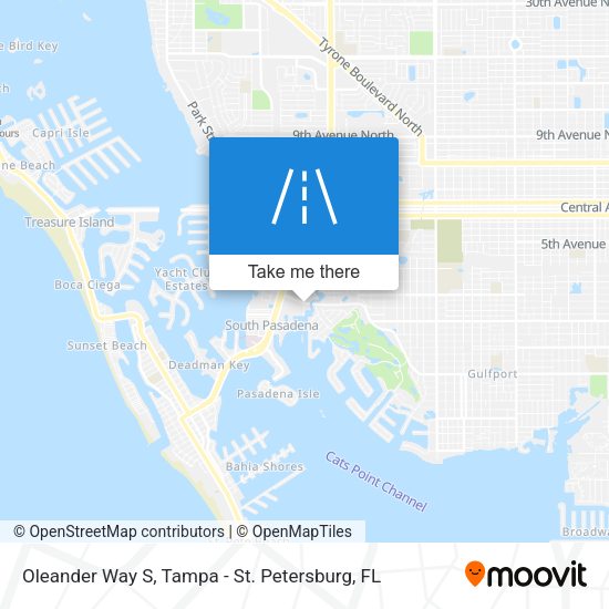 Oleander Way S map