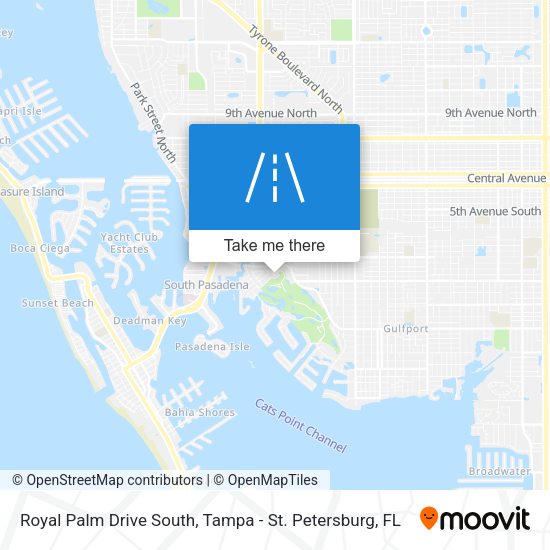 Mapa de Royal Palm Drive South