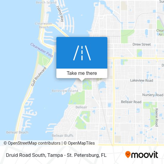Mapa de Druid Road South