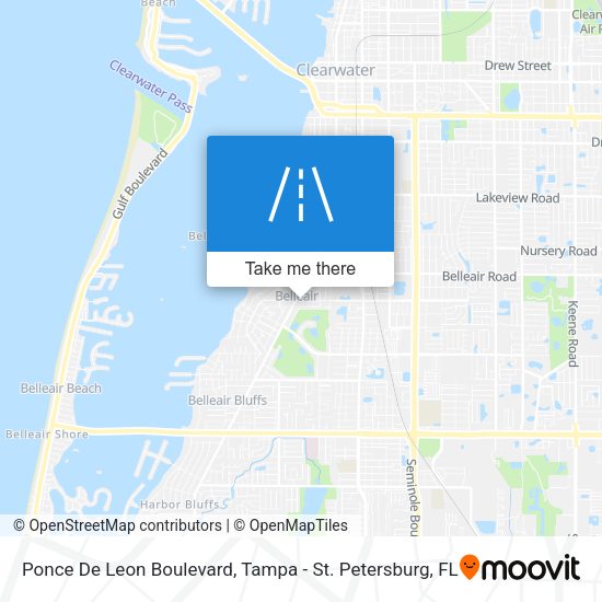 Mapa de Ponce De Leon Boulevard