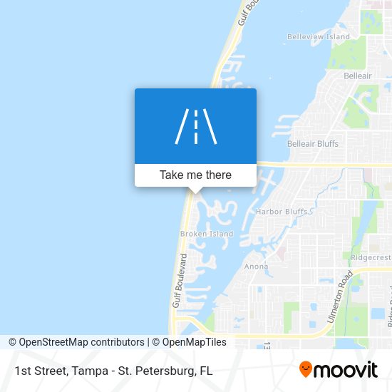 1st Street map