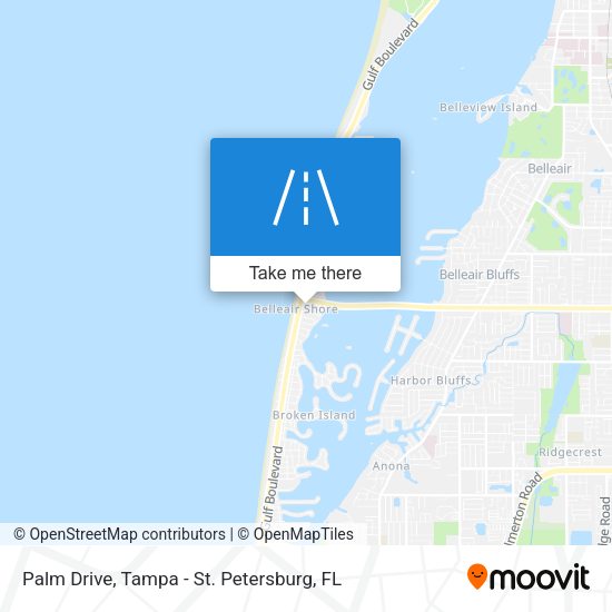 Palm Drive map