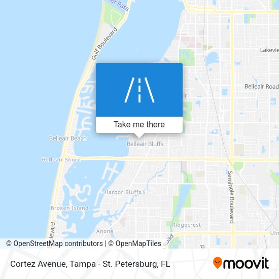 Cortez Avenue map