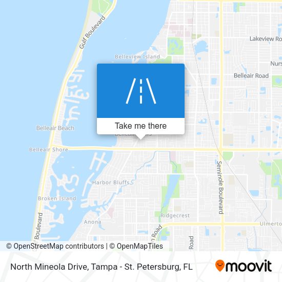 North Mineola Drive map