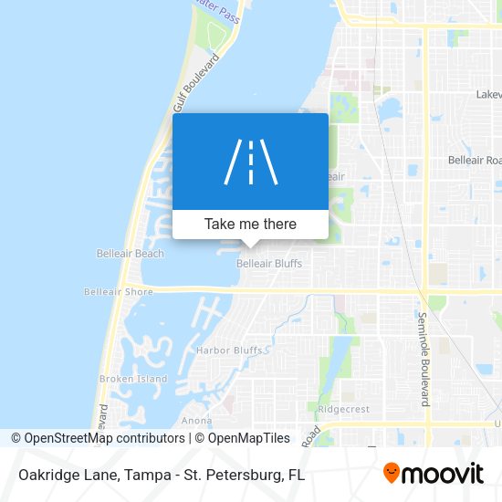 Oakridge Lane map