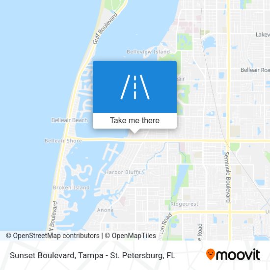Mapa de Sunset Boulevard