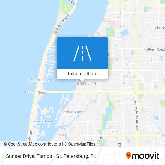 Sunset Drive map