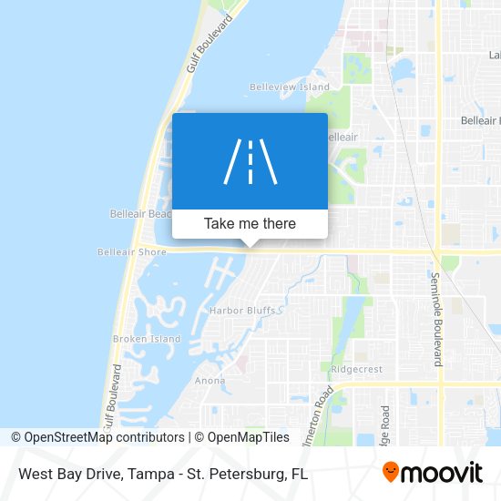 West Bay Drive map