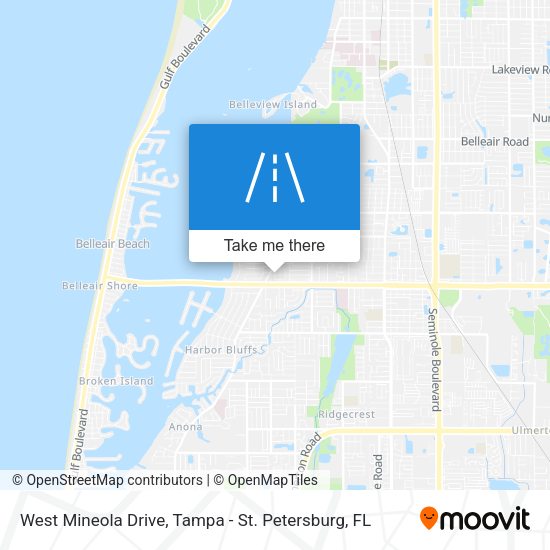 West Mineola Drive map