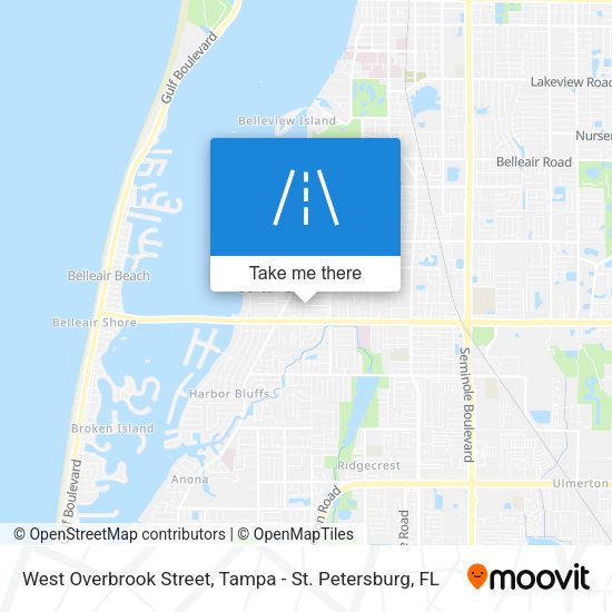 West Overbrook Street map