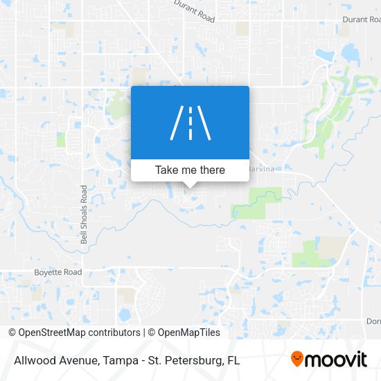 Mapa de Allwood Avenue