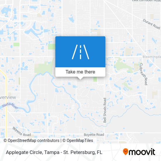 Applegate Circle map