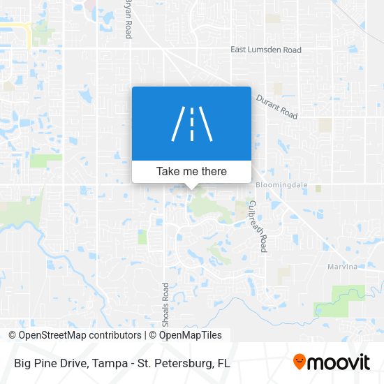 Mapa de Big Pine Drive