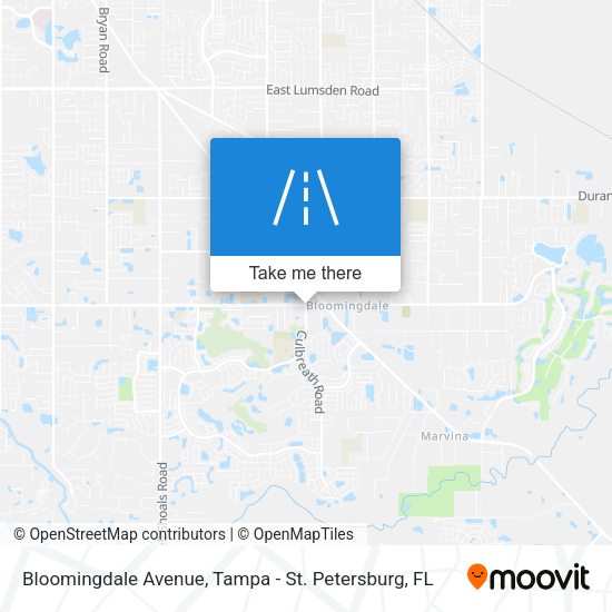 Mapa de Bloomingdale Avenue
