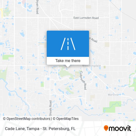 Cade Lane map