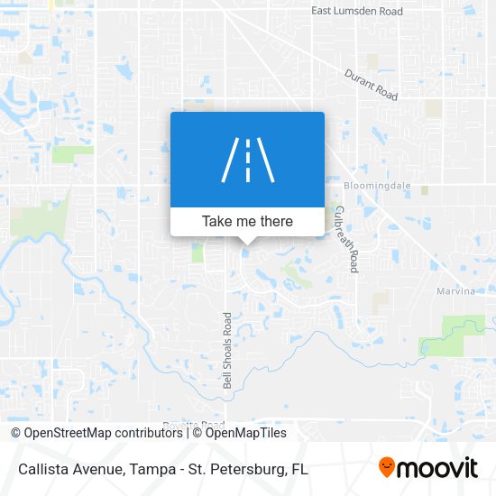 Callista Avenue map