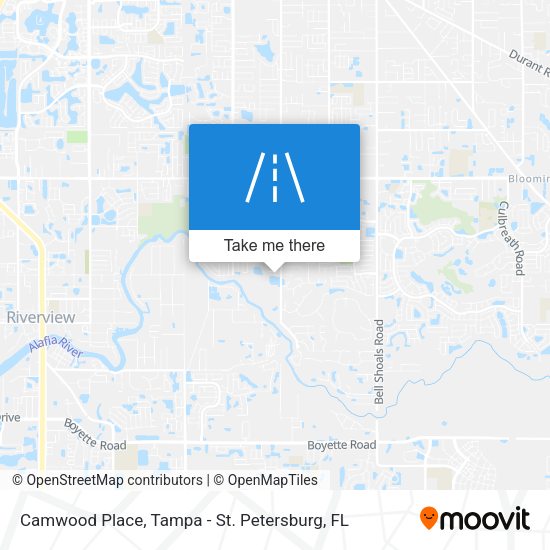 Camwood Place map
