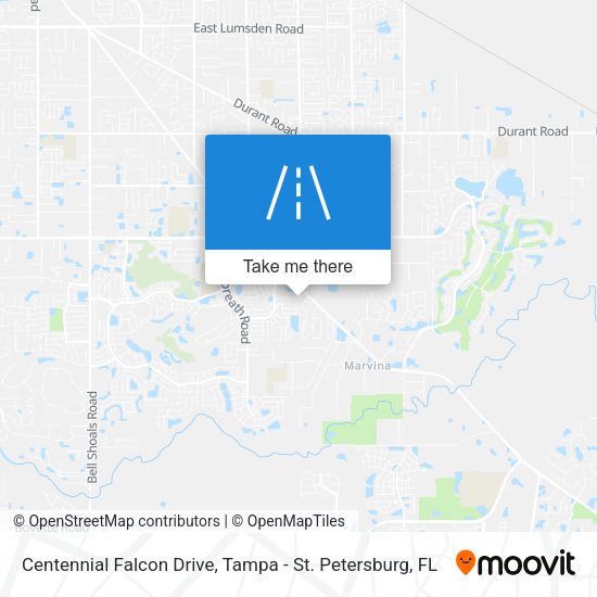 Centennial Falcon Drive map