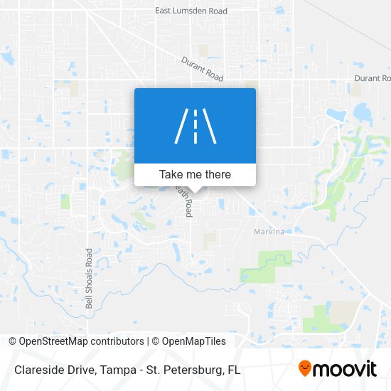 Clareside Drive map