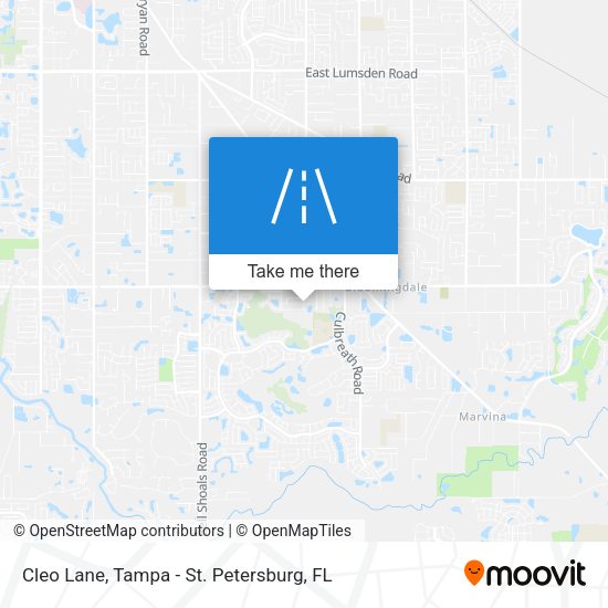 Cleo Lane map