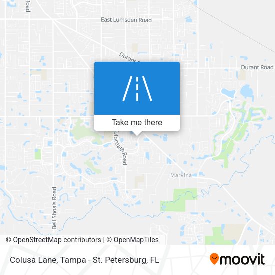 Colusa Lane map