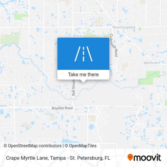 Crape Myrtle Lane map