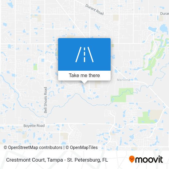 Crestmont Court map